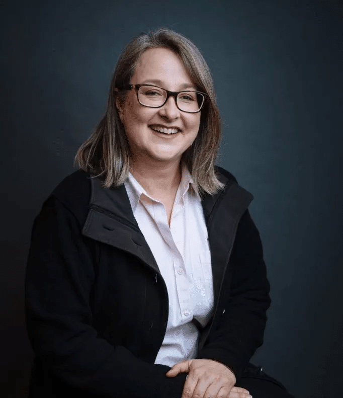 Portrait of Dr. Sarah Charney, DVM, DACVIM (O), DACVR (RO), Co-Owner and Board-Certified Oncologist at Boundary Bay Veterinary Specialty Hospital.